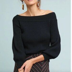 Anthropologie MOTH Dancer Off the Shoulder Sweater Size M